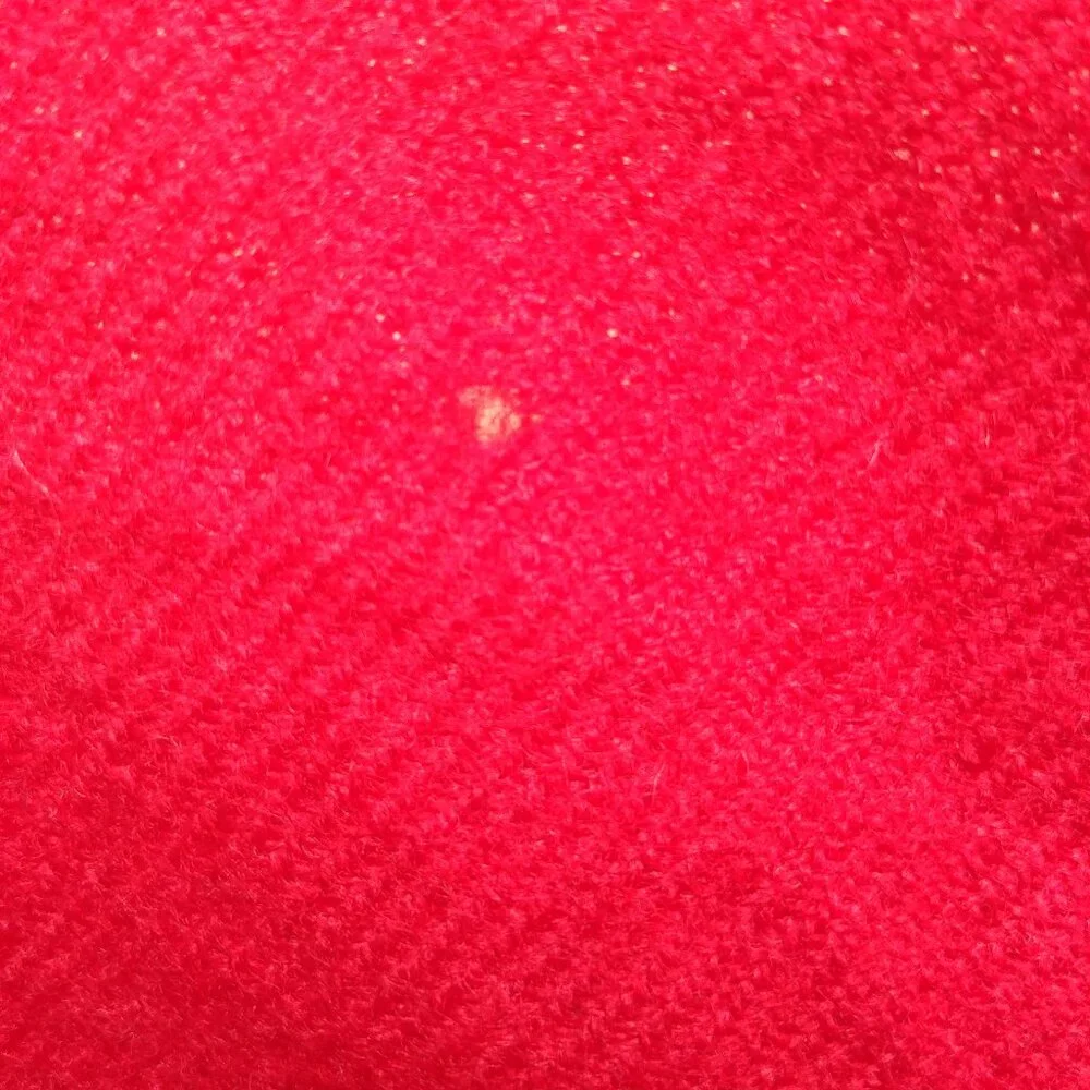 Vintage 100% virgin wool classic bright red scarf